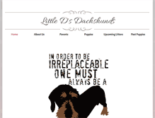 Tablet Screenshot of littledsdachshunds.com